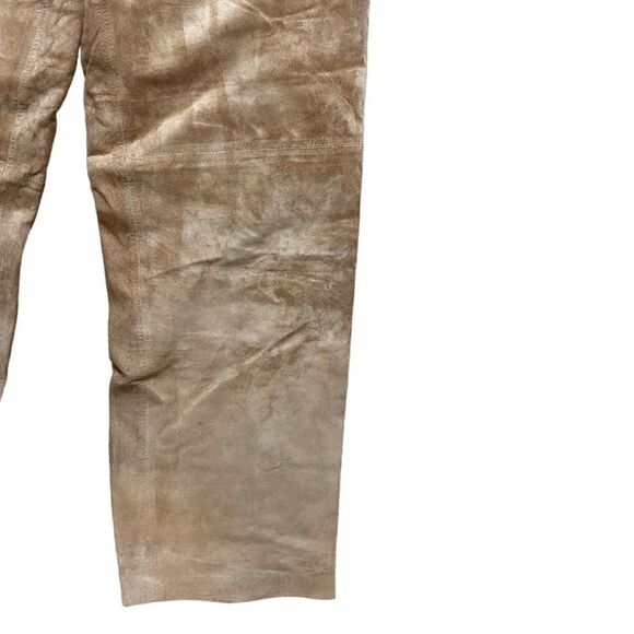 Nordstrom 100% Leather Tan Suede Pant - Picture 5 of 7